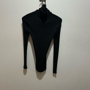 Express Black Knit Sweater Turtleneck